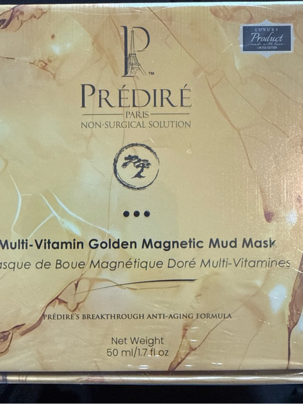 Multi-Vitamin Golden Magnetic Mud Mask - Predire new in sealed box